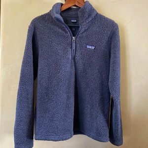 Sz L Patagonia Dark Gray Fleece Half Zip Pullover